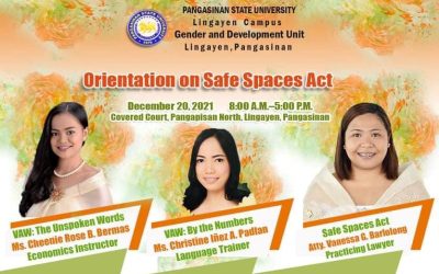 An Orientation on Safe Spaces Act