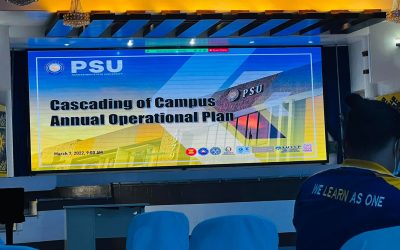 𝗜𝗡 𝗣𝗛𝗢𝗧𝗢𝗦 | Cascading of Campus Annual Operational Plan held at Dr. Telesforo N. Boquiren Convention Hall